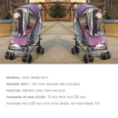 Adjustable Transparent Cover For Golf Carts, Baby Strollers And Wheelchairs To Provide Protection From Rain, Wind, and Mist, even mosquito(Transparent common rain cover)