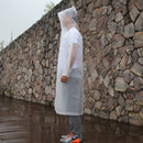Long Sleeve Cuff Windproof Upgrade Version of One-piece Environmental Protection Transparent Raincoat Average Size