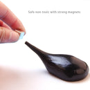 DIY Plasticine Slime Magnetic Rubber Mud Stress Reducer Anti-Anxiety Bouncing Putty Magic Clay Education Toy for Kids and Adults, Small Iron Box Size: 6x2.5cm(Black)
