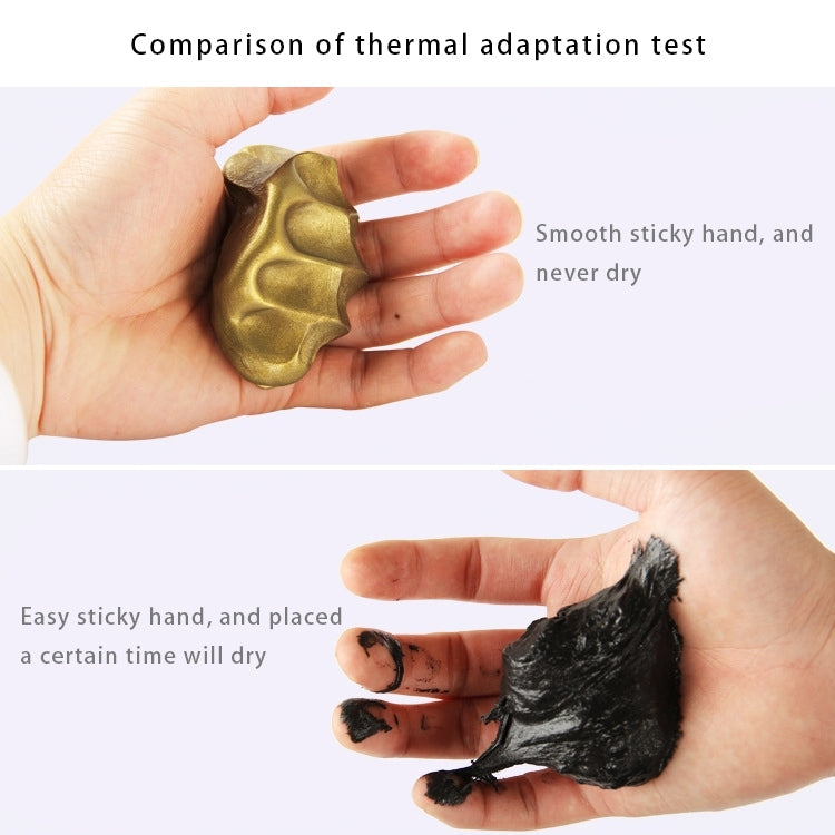 DIY Plasticine Slime Magnetic Rubber Mud Stress Reducer Anti-Anxiety Bouncing Putty Magic Clay Education Toy for Kids and Adults, Small Iron Box Size: 6x2.5cm(Black)