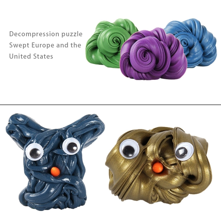 DIY Plasticine Slime Magnetic Rubber Mud Stress Reducer Anti-Anxiety Bouncing Putty Magic Clay Education Toy for Kids and Adults, Small Iron Box Size: 6x2.5cm(Purple)