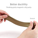 DIY Plasticine Slime Magnetic Rubber Mud Stress Reducer Anti-Anxiety Bouncing Putty Magic Clay Education Toy for Kids and Adults, Big Iron Box Size: 8x2.5cm(Silver)