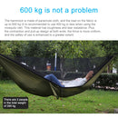 Portable Outdoor Parachute Hammock with Mosquito Nets (Army Green)