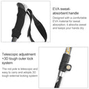Aotu AT7558 125cm Aluminum Alloy Outdoor Camping Folding Corky Trekking Poles EVA Handle Alpenstock