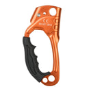 XINDA TP-8606 Outdoor Rock Climbing Aerial Work Anti-fall Handheld Rope Gripper for 8-12mm Diameter Rope left(Orange)