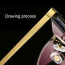 Dual-purpose Photochromic Presbyopic Glasses, +3.50D(Gold)