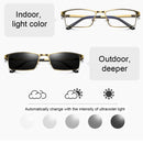 Dual-purpose Photochromic Presbyopic Glasses, +3.50D(Gold)