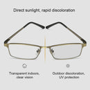 Dual-purpose Photochromic Presbyopic Glasses, +3.50D(Gold)