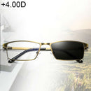 Dual-purpose Photochromic Presbyopic Glasses, +4.00D(Gold)
