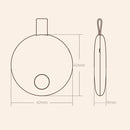 Original Xiaomi Youpin Ranres Intelligent Anti-lost Device Two-way Search Bluetooth Alarm Smart Positioning Finder, Distance: 15m(White)