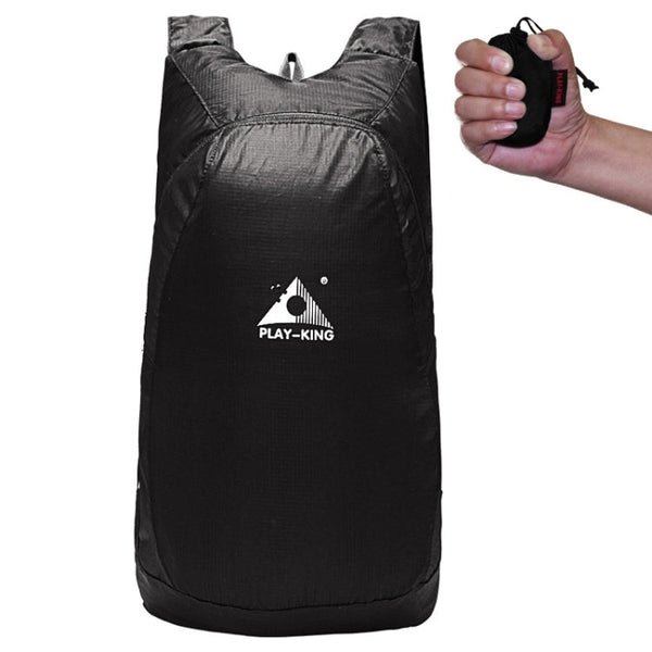 1328 20L Outdoor Climbing Portable Foldable Anti-splash Bag Ultralight Backpack, Max Load: 15kg (Black)