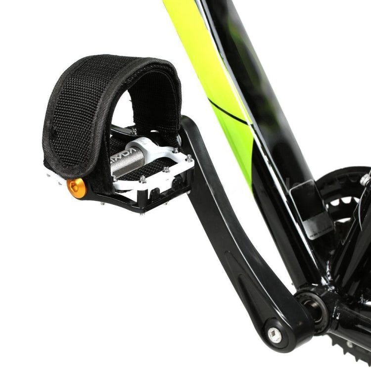 2 PCS Bicycle Pedals Bands Feet Set With Anti-slip Straps Beam Foot(Black)