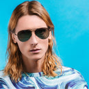 Original Xiaomi Mijia TS Computer Glasses Polarized UV Lens Sunglasses, 304H Stainless Steel Gravity Rear Frame(Blue)
