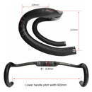 TOSEEK UD Carbon Fiber Texture Road Bike Handlebar, Size: 420mm (UD Matte)