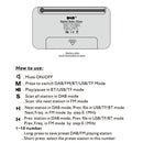 DAB-P8 Portable Multifunctional DAB Digital Radio, Support Bluetooth, MP3