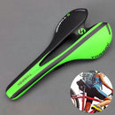 TOSEEK Road Bike Carbon Fiber Seat Bicycle Hollow Seat Saddle, 3K Texture + Extinction(Green)