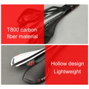 TOSEEK Road Bike Carbon Fiber Seat Bicycle Hollow Seat Saddle, 3K Texture + Extinction(Grey)