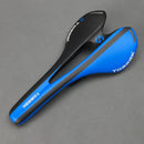 TOSEEK Road Bike Carbon Fiber Seat Bicycle Hollow Seat Saddle, 3K Texture + Extinction(Blue)