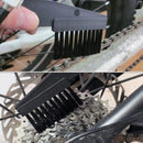 2 Set Bicycle Chain Cleaning Brush Flywheel Cleaning Tools Crankset Brush Cleaning Chain Wheel Set Brush (Red)