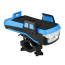 Multifunction 4 in 1 Phone Holder Bicycle Bell Power Bank Cycling Lamp Flashlight(Blue)