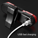 Bicycle USB Rechargeable Taillight LED Tail Lamp (Blue Light)