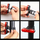 Bicycle USB Rechargeable Taillight LED Tail Lamp (Blue Light)
