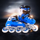 Children Thickened Bracket Roller Skates Skating Shoes, Size : M(Blue)