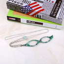 3 PCS Necklace Pendant Handheld Folding Reading Glasses + 2.00D Rndom Color Delivery
