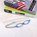 3 PCS Necklace Pendant Handheld Folding Reading Glasses + 1.50D Rndom Color Delivery