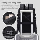 BANGE Business Backpack Men Travel Waterproof Large Capacity Computer Shoulders Bag(Black)