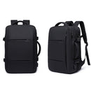 BANGE Business Backpack Men Travel Waterproof Large Capacity Computer Shoulders Bag(Black)