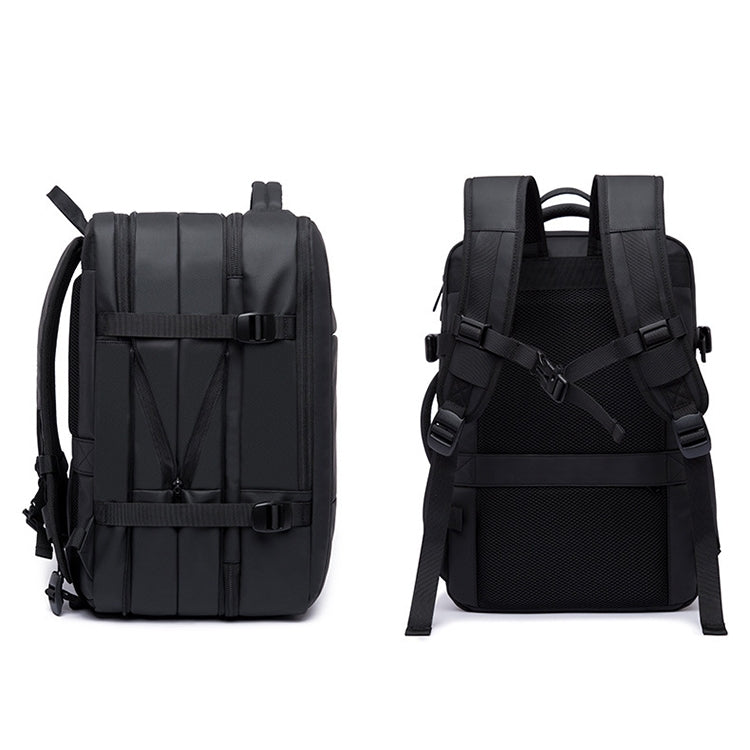 BANGE Business Backpack Men Travel Waterproof Large Capacity Computer Shoulders Bag(Black)