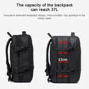 BANGE Business Backpack Men Travel Waterproof Large Capacity Computer Shoulders Bag(Black)