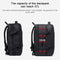 BANGE Business Backpack Men Travel Waterproof Large Capacity Computer Shoulders Bag(Black)