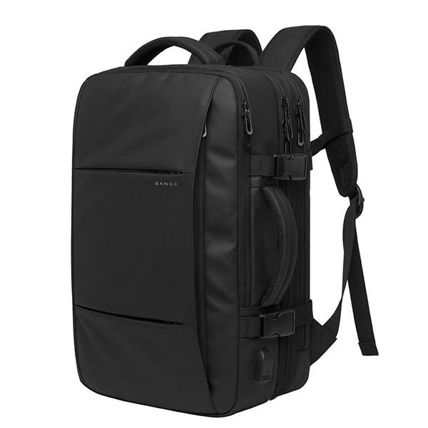 BANGE Business Backpack Men Travel Waterproof Large Capacity Computer Shoulders Bag(Black)
