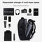 BANGE Business Backpack Men Travel Waterproof Large Capacity Computer Shoulders Bag(Black)