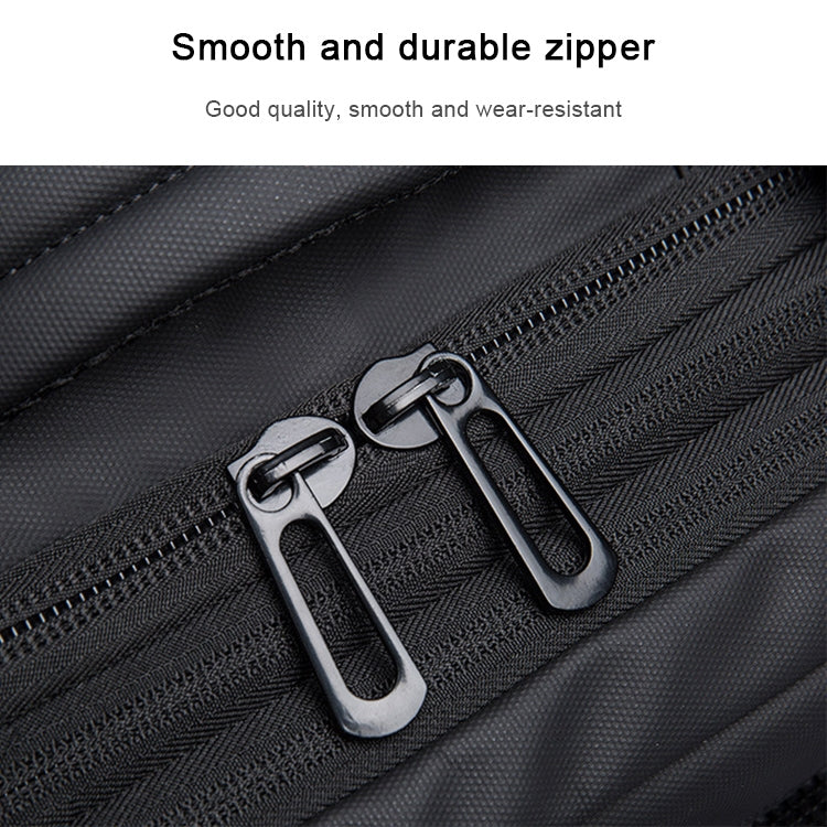 BANGE Business Backpack Men Travel Waterproof Large Capacity Computer Shoulders Bag(Black)