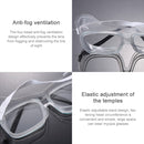 20 PCS / Box Clear Vented Safety Goggles Eye Protection Soft Edge Sand-proof Dustproof Small Wind Mirror Set, M