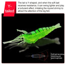 10 PCS 4cm Fishing Soft Artificial Shrimp Bait Lures Popper Poper Baits with Hook (Pink)