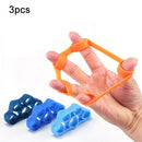 3 PCS Silicone Spring Exerciser Finger Sport Fitness Hand Grippers Muscle Power Training Grip Exerciser, Random Color Delivery