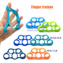 3 PCS Silicone Spring Exerciser Finger Sport Fitness Hand Grippers Muscle Power Training Grip Exerciser, Random Color Delivery