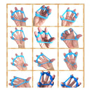 3 PCS Silicone Spring Exerciser Finger Sport Fitness Hand Grippers Muscle Power Training Grip Exerciser, Random Color Delivery