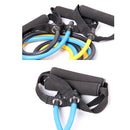 Fitness Exercise Resistance Bands Stretch Elastic Rope Workout Yoga Rally Muscle Training Exercise Rope, Size:5*8*1200mm, Random Color Delivery