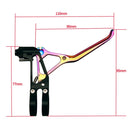 BIKERSAY BH001 Pairs Bike Brake Lever Ultralight CNC Aluminum Alloy Brake Bar for MTB BMX Bike Brake Handlebar (Red)