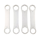 BIKERSAY BT050D Multifunctional Stainless Steel Bicycle Fork Wrench Double Head Spanner