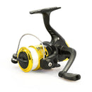 JL200 Plating Plastic 3 Ball Bearings Handle Fishing Spinning Reel with Transparent Lines(Gold)