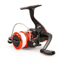 JL200 Plating Plastic 3 Ball Bearings Handle Fishing Spinning Reel with Transparent Lines(Red)
