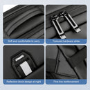 OUMANTU 2023 Large Capacity Waterproof Laptop Backpack Business Travel Shoulders Bag with External USB Charging Port(Black)