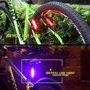 Goofy X7505 USB Rechargeable 5 Modes Red and Blue Light COB LED Bike Taillight