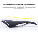 GUB 1150 Chromium-Molybdenum Steel MTB Mountain Bike Hollow Saddle(Grey)